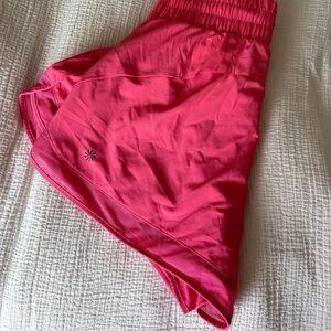 Athleta high rise mesh run racer — 3 in inseam
